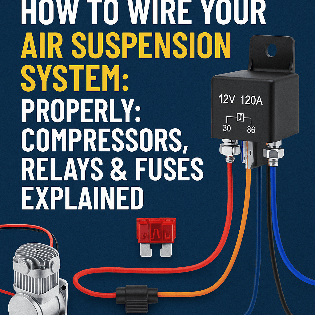 Air Ride Compressor Setup How to Wire Your ONAIR Air Suspension System: Compressors, Relays & Fu ...