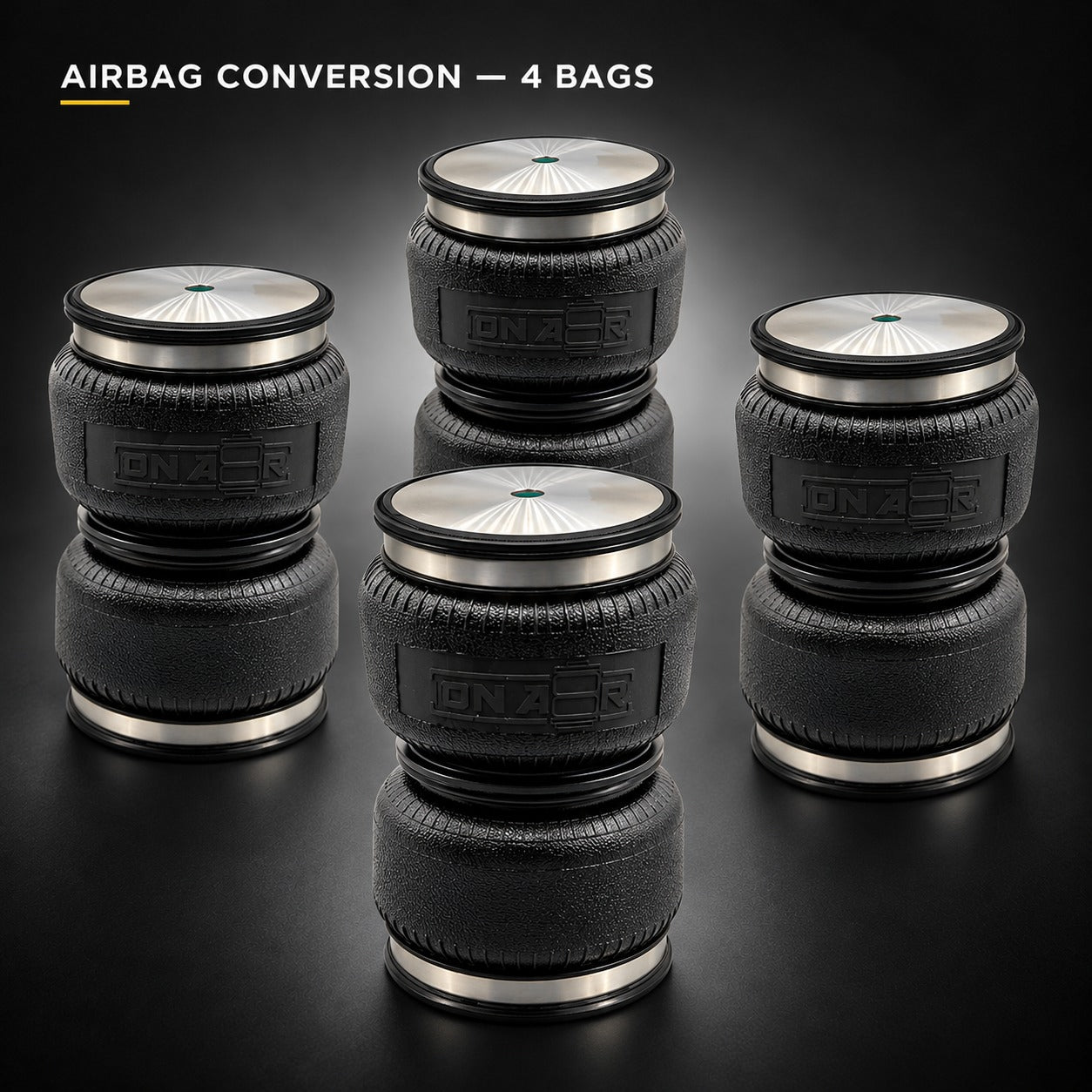 Image of ONAIR airbag conversion components and suspension upgrades