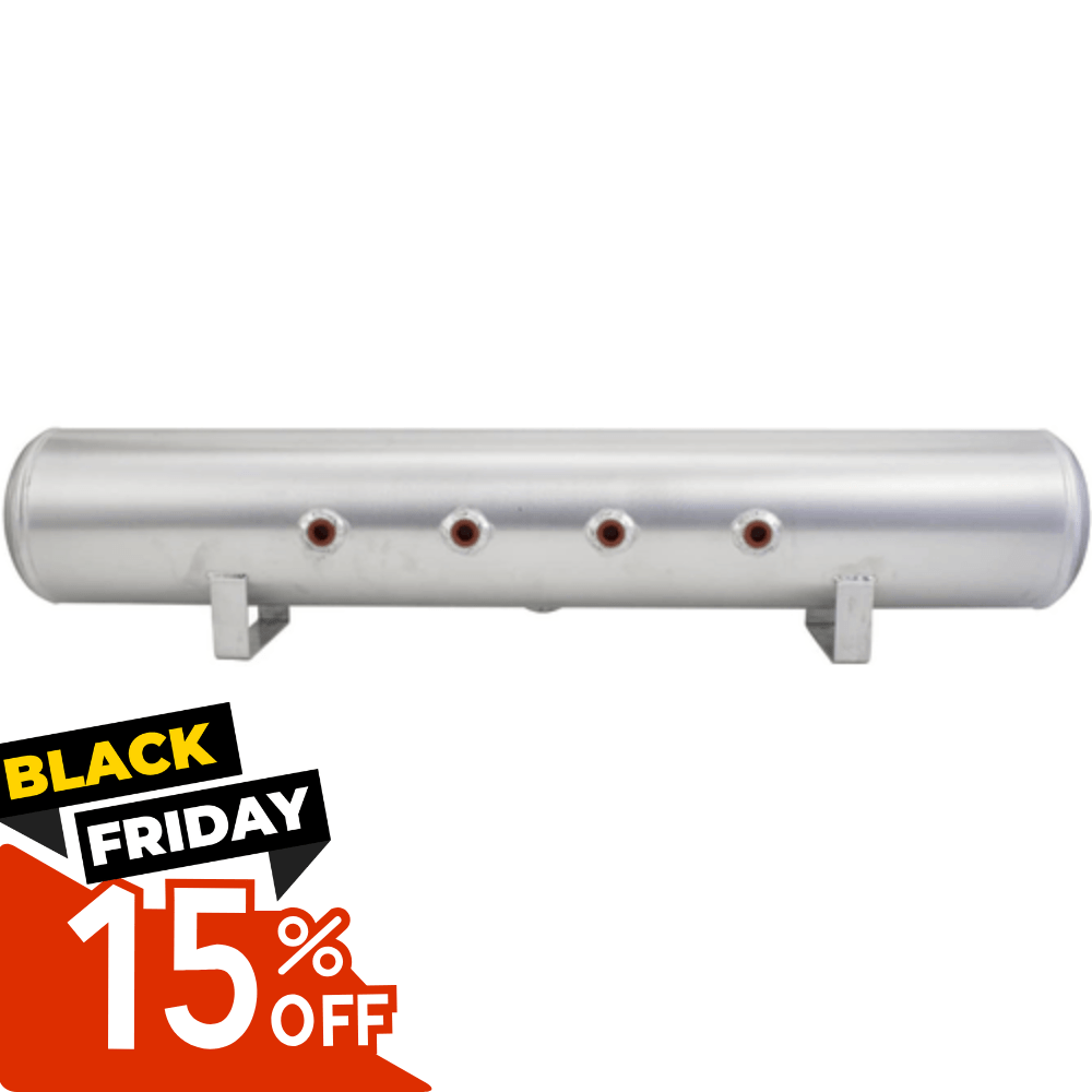 Image of 5 Gal | 5 Port - 11956 Raw Aluminum Air Tank - Shop ONAIR