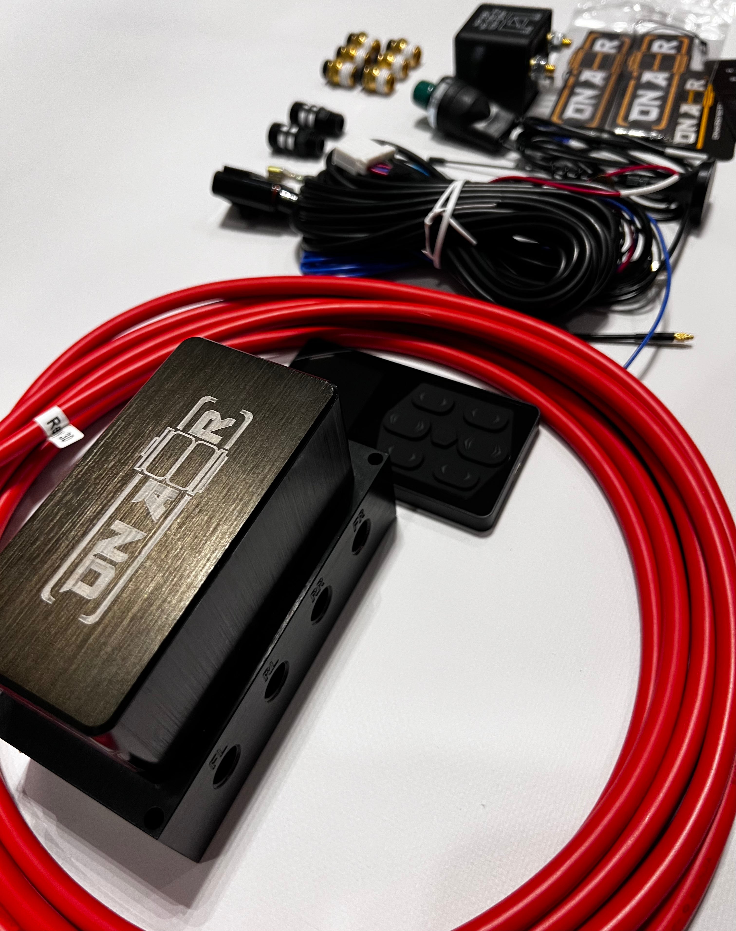 Image of Air ride controller 4V management system with Bluetooth app for seamless vehicle suspension control and optimization