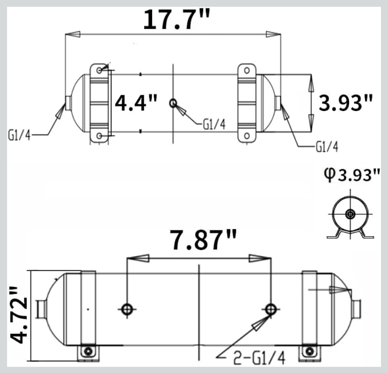 Image of ONAIR 1 Gallon Seamless Tank - Shop ONAIR