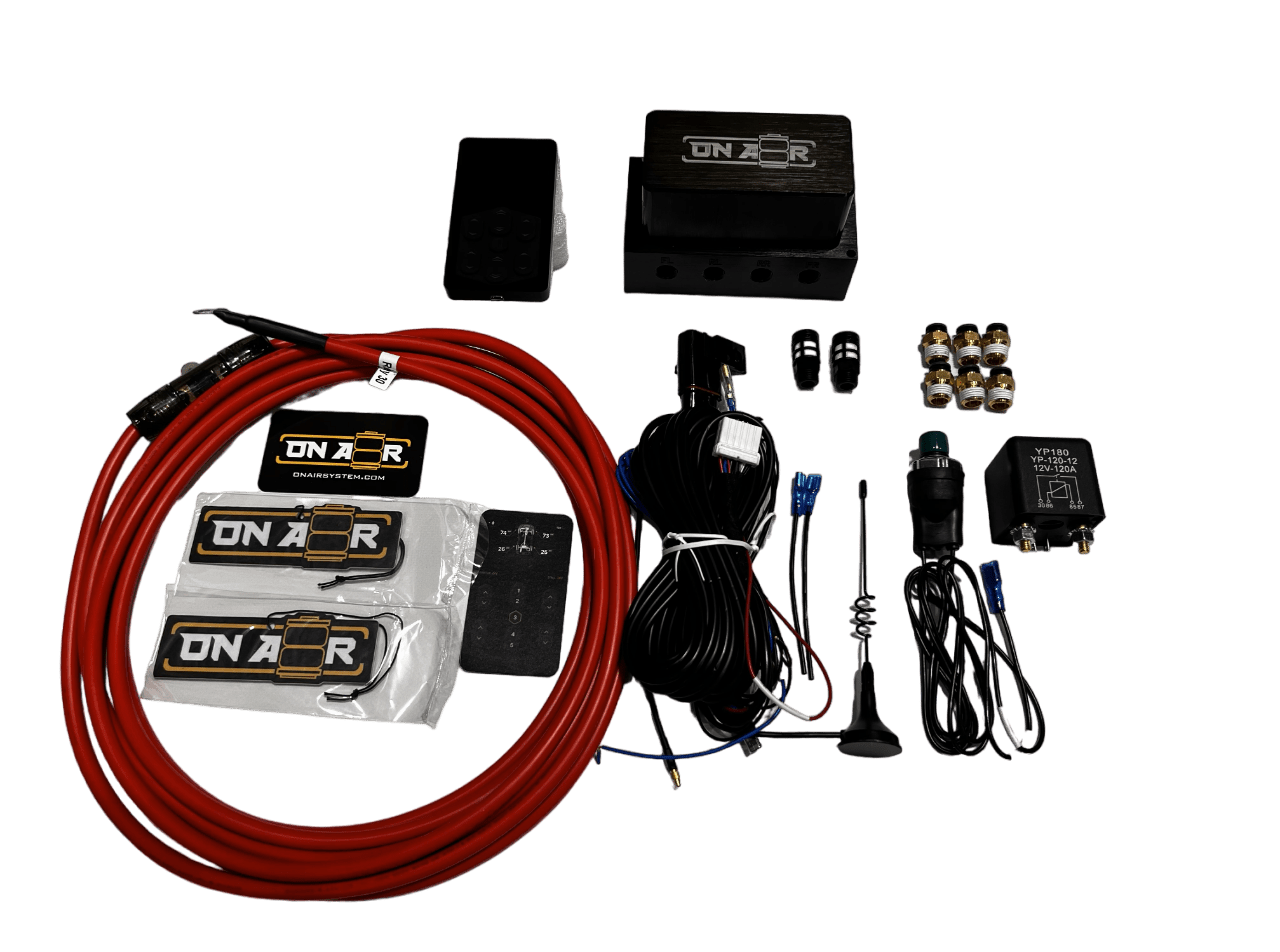 Image of Air ride controller 4V management system with Bluetooth app for seamless vehicle suspension control and optimization