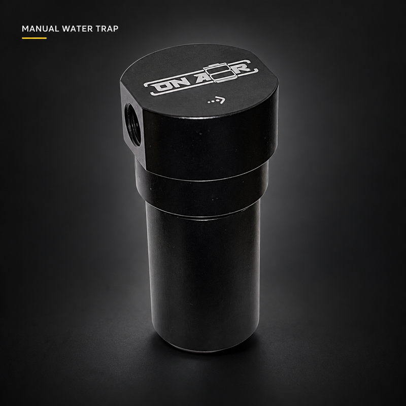ONAIR manual water trap in black