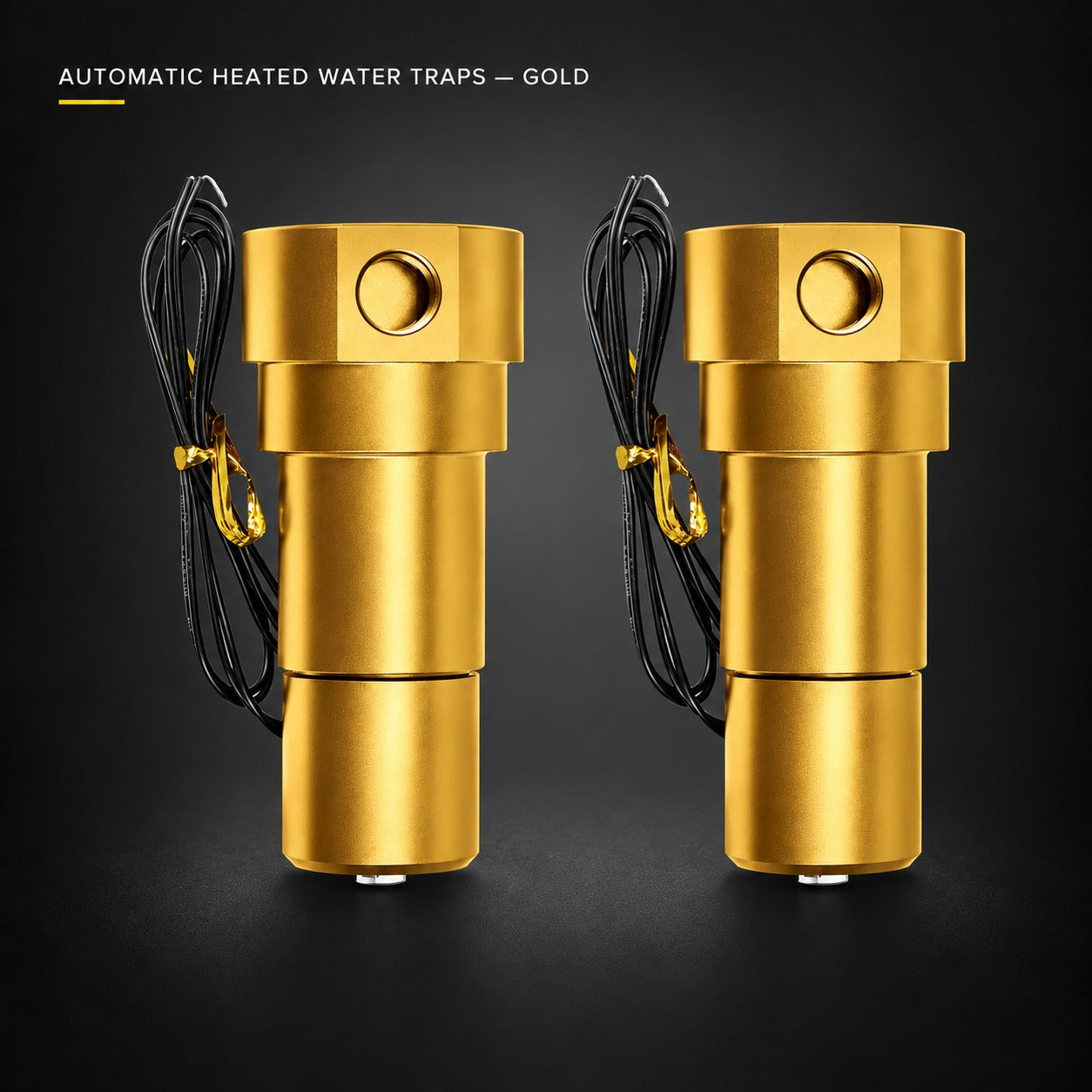 Image of AUTOMATIC HEATED WATER TRAPS — GOLD — ONAIR studio product image