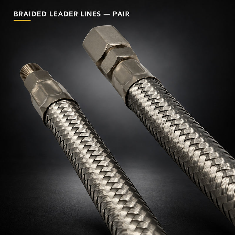 BRAIDED LEADER LINES — PAIR — studio product image