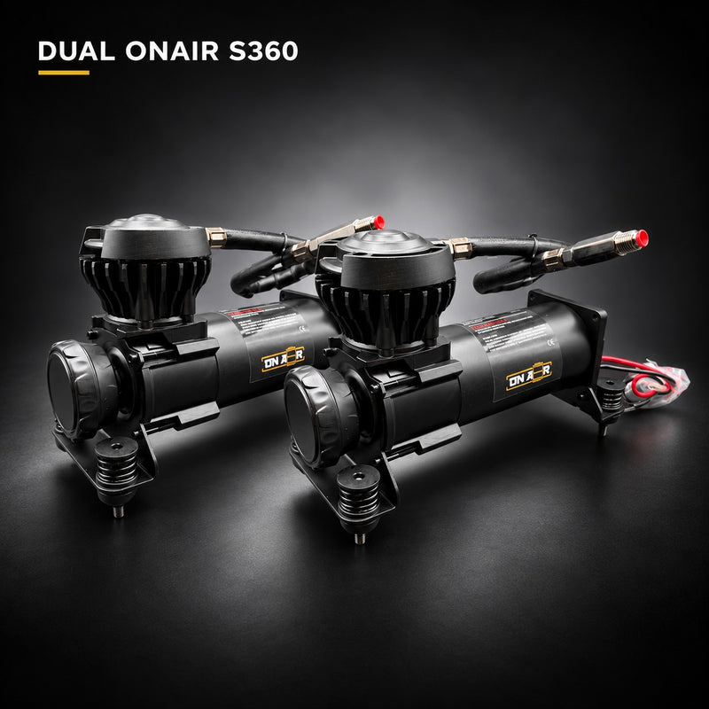 dual s360 — ONAIR charcoal studio product photograph