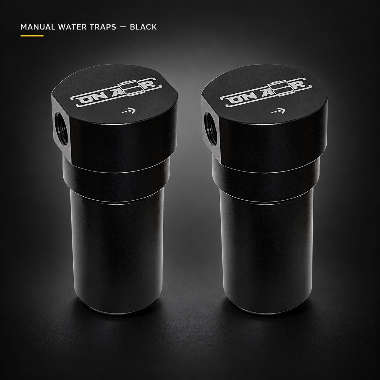 Image of MANUAL WATER TRAPS — BLACK — ONAIR studio product image