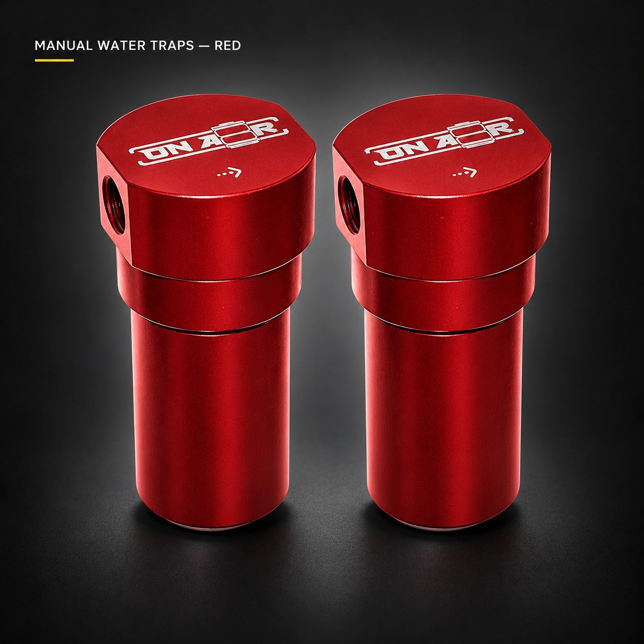 Image of MANUAL WATER TRAPS — RED — ONAIR studio product image