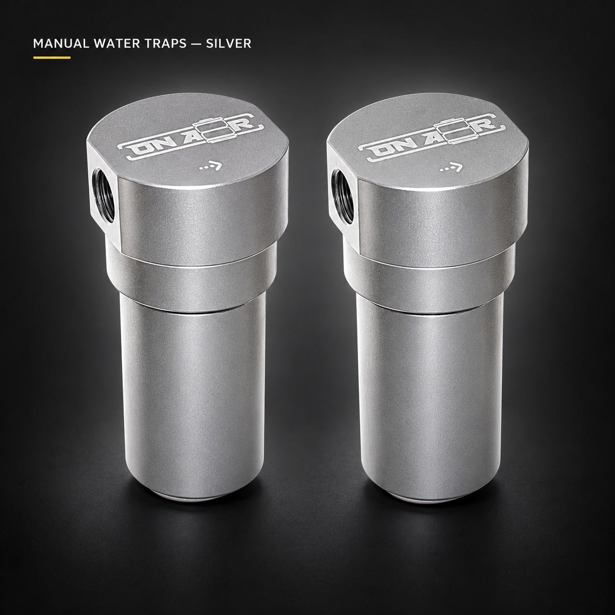 Image of MANUAL WATER TRAPS — SILVER — ONAIR studio product image