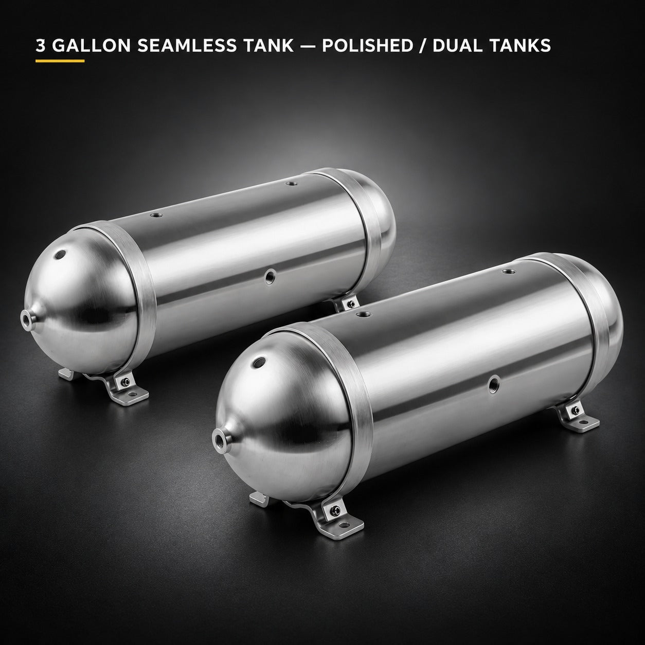 Image of 3 GALLON SEAMLESS TANK — POLISHED / DUAL TANKS — studio product image