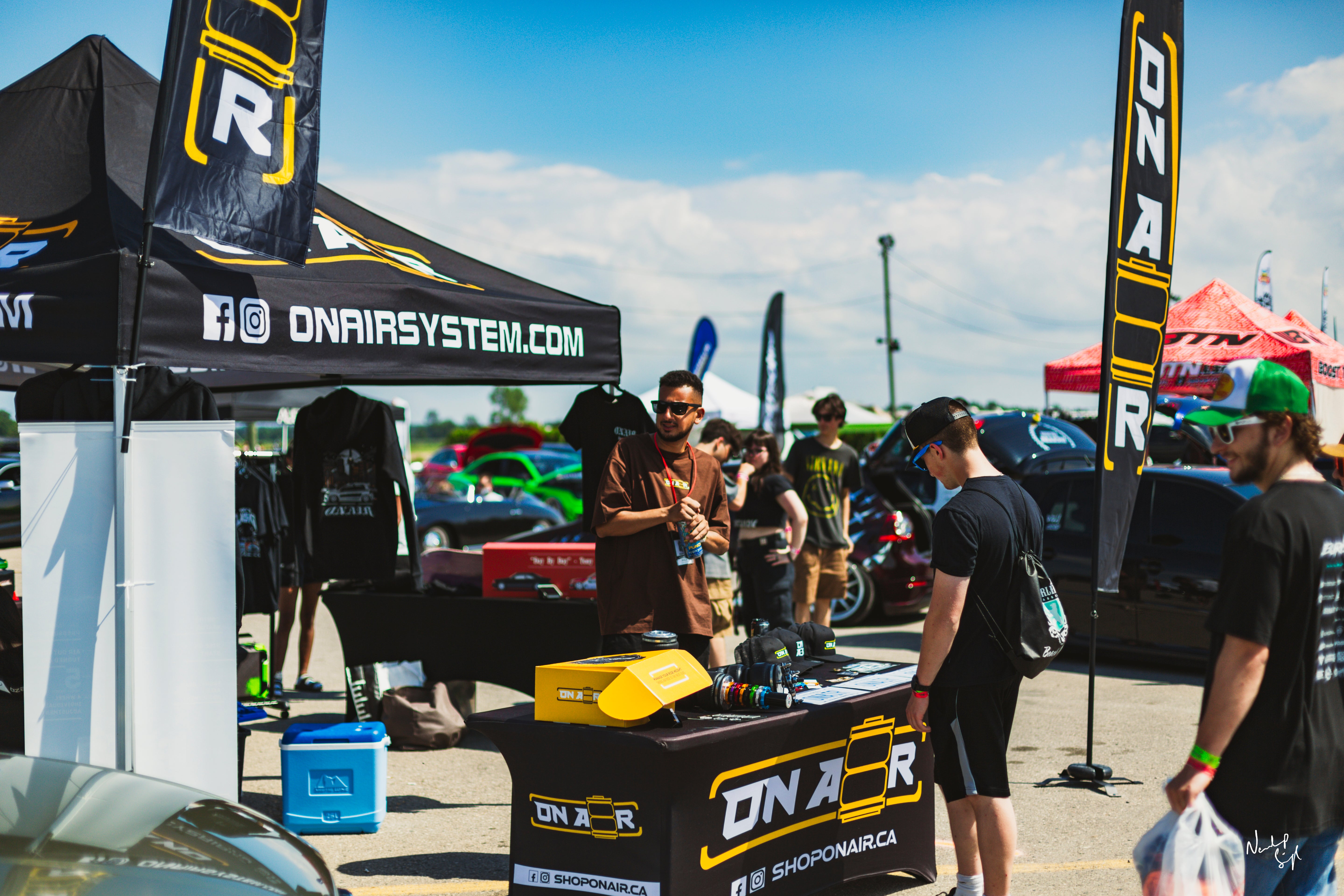 Image of ayman from onair at the vendor booth